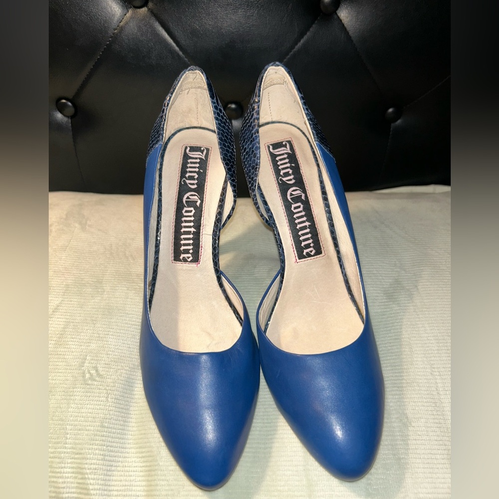 Juicy Couture Royal Blue Women's Pointed-Toe Heels